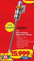 DYSON V15 DETECT ABSOLUTE DİKEY ŞARJLI SÜPÜRGE
